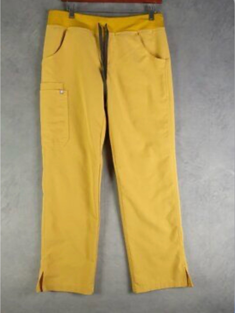 Figs Women’s Mustard Yellow Cargo Drawstring Pants